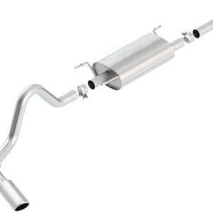 Borla Exhaust System Kit, S-Type Cat Back System, T-304 Stainless Steel, With Muffler, 2-1/2 Inch Pipe Diameter – 140680