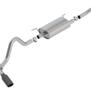 Borla Exhaust System Kit, S-Type Cat Back System, T-304 Stainless Steel, With Muffler, 2-1/2 Inch Pipe Diameter – 140680BC