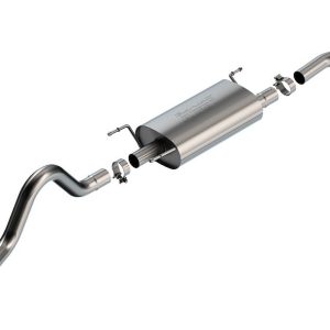 Borla Exhaust System Kit, S-Type Cat Back System, T-304 Stainless Steel, With Muffler, 2-1/2 Inch Pipe Diameter – 140681