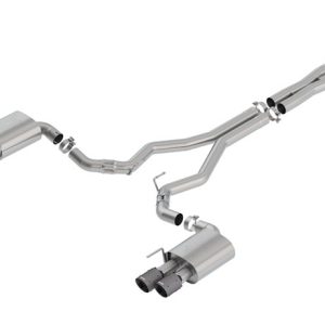 Borla Exhaust System Kit, Atak ® Series Cat Back System, T-304 Stainless Steel, With Mufflers, 3 Inch Pipe Diameter – 140746CF