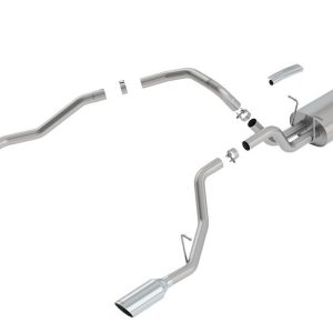 Borla Exhaust System Kit, Touring Cat Back System, T-304 Stainless Steel, With Mufflers, 3 Inch Pipe Diameter to 2-1/2 Inch Pipe Diameter – 140758