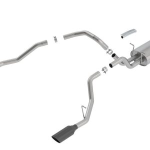 Borla Exhaust System Kit, Touring Cat Back System, T-304 Stainless Steel, With Mufflers, 3 Inch Pipe Diameter to 2-1/2 Inch Pipe Diameter – 140758BC