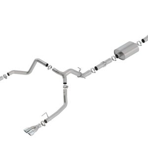 Borla Exhaust System Kit, Atak ® Series Cat Back System, T304 Stainless Steel, With Muffler – 140784