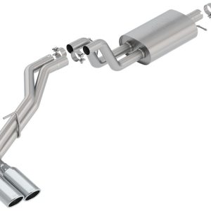 Borla Exhaust System Kit, S-Type Cat Back System, T-304 Stainless Steel, With Muffler, 2-1/2 Inch Pipe Diameter to 2-1/4 Inch Pipe Diameter – 140789