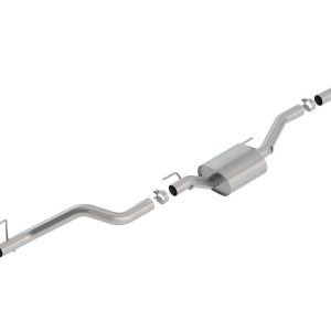 Borla Exhaust System Kit, Atak ® Series Cat Back System, T-304 Stainless Steel, With Muffler, 2-3/4 Inch Pipe Diameter – 140810