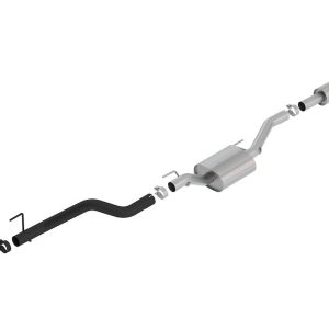 Borla Exhaust System Kit, Atak ® Series Cat Back System, T-304 Stainless Steel, With Muffler, 2-3/4 Inch Pipe Diameter – 140810CB