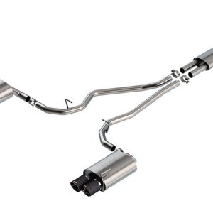 Borla Exhaust System Kit, Atak ® Series Cat Back System, T-304 Stainless Steel, With Mufflers, 2-1/4 Inch Pipe Diameter – 140821CF