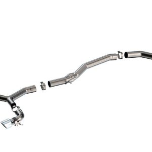 Borla Exhaust System Kit, Atak ® Series Cat Back System, T-304 Stainless Steel, With Muffler, 3-1/2 Inch Into 3 Inch Pipe Diameter – 140826
