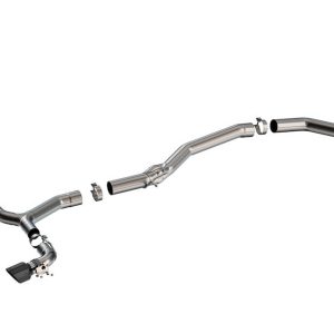 Borla Exhaust System Kit, Atak ® Series Cat Back System, T-304 Stainless Steel, With Muffler, 3-1/2 Inch Into 3 Inch Pipe Diameter – 140826BC