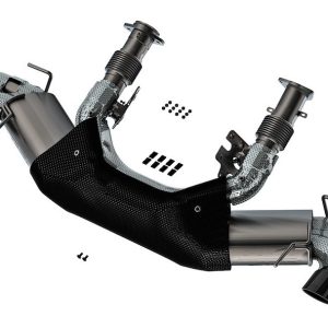 Borla Exhaust System Kit, Atak ® Series Cat Back System, T-304 Stainless Steel, With Mufflers, 3 Inch/ 2 Inch/ 2-3/4 Inch Pipe Diameter – 140841BC