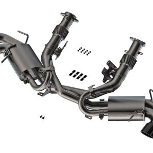 Borla Exhaust System Kit, Atak ® Series Cat Back System, T-304 Stainless Steel, With Mufflers, 3 Inch/ 2 Inch/ 2-3/4 Inch Pipe Diameter – 140841BC