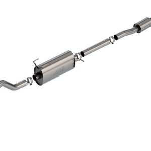Borla Exhaust System Kit, S-Type Cat Back System, T-304 Stainless Steel, With Muffler, 3-1/2 Inch to 2-3/4 Inch Pipe Diameter – 140843BC