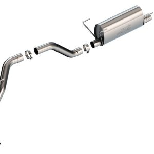 Borla Exhaust System Kit, S-Type Cat Back System, T-304 Stainless Steel, With Muffler, 3-1/2 Inch Pipe Diameter – 140851