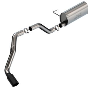 Borla Exhaust System Kit, S-Type Cat Back System, T-304 Stainless Steel, With Muffler, 3-1/2 Inch Pipe Diameter – 140851BC