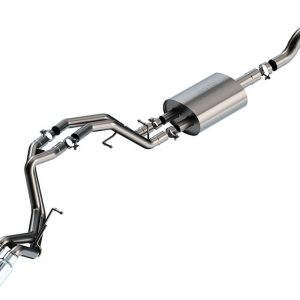 Borla Exhaust System Kit, Touring Cat Back System, T-304 Stainless Steel, With Muffler, 3 Inch to 2-1/4 Inch Pipe Diameter – 140854