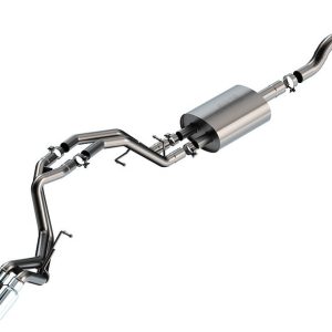 Borla Exhaust System Kit, S-Type Cat Back System, T-304 Stainless Steel, With Muffler, 3 Inch to 2-1/4 Inch Pipe Diameter – 140855