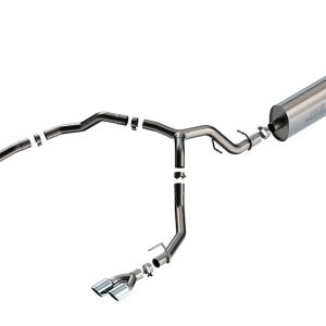 Borla Exhaust System Kit, Touring Cat Back System, T-304 Stainless Steel, With Muffler, 3 Inch Diameter to 2-3/4 Inch Pipe Diameter – 140856