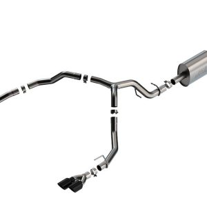 Borla Exhaust System Kit, S-Type Cat Back System, T-304 Stainless Steel, With Muffler, 3 Inch Diameter to 2-3/4 Inch Pipe Diameter – 140857BC