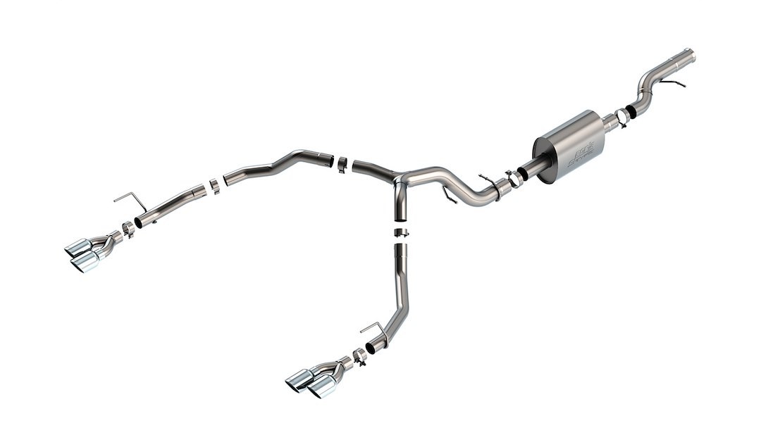 Borla Exhaust System Kit, S-Type Cat Back System, T-304 Stainless Steel, With Muffler, 3 Inch to 2-3/4 Inch Pipe Diameter – 140859