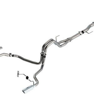 Borla Exhaust System Kit, S-Type Cat Back System, T-304 Stainless Steel, With Muffler, 3 Inch to 2-1/4 Inch Pipe Diameter – 140863