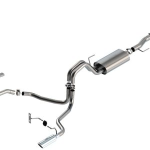 Borla Exhaust System Kit, Touring Cat Back System, T-304 Stainless Steel, With Muffler, 3 Inch to 2-1/4 Inch Pipe Diameter – 140865