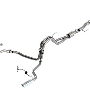 Borla Exhaust System Kit, S-Type Cat Back System, T-304 Stainless Steel, With Muffler, 3 Inch to 2-1/4 Inch Pipe Diameter – 140866