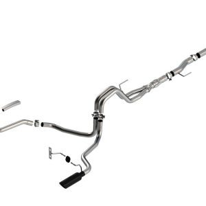 Borla Exhaust System Kit, Atak ® Series Cat Back System, T-304 Stainless Steel, With Muffler, 3 Inch to 2-1/4 Inch Pipe Diameter – 140867BC