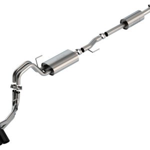 Borla Exhaust System Kit, Touring Cat Back System, T-304 Stainless Steel, With Muffler, 3 Inch to 2-1/4 Inch Pipe Diameter – 140870BC