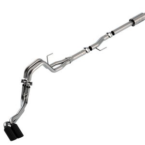 Borla Exhaust System Kit, Atak ® Series Cat Back System, T-304 Stainless Steel, With Muffler, 3 Inch to 2-1/4 Inch Pipe Diameter – 140872BC