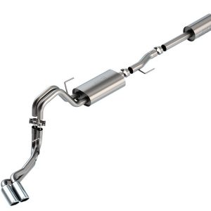 Borla Exhaust System Kit, Touring Cat Back System, T-304 Stainless Steel, With Muffler, 3 Inch to 2-1/4 Inch Pipe Diameter – 140873