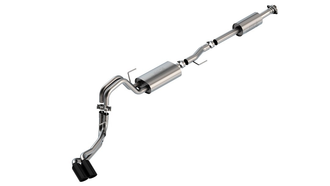 Borla Exhaust System Kit, Touring Cat Back System, T-304 Stainless Steel, With Muffler, 3 Inch to 2-1/4 Inch Pipe Diameter – 140873BC