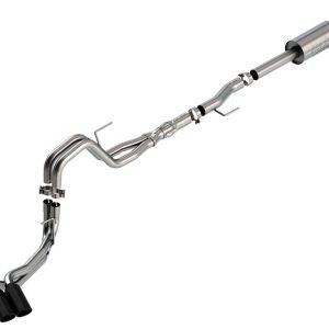 Borla Exhaust System Kit, Atak ® Series Cat Back System, T-304 Stainless Steel, With Muffler, 3 Inch to 2-1/4 Inch Pipe Diameter – 140875BC