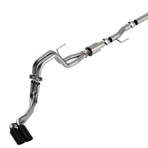 Borla Exhaust System Kit, Atak ® Series Cat Back System, T-304 Stainless Steel, With Muffler, 3 Inch to 2-1/4 Inch Pipe Diameter – 140877BC