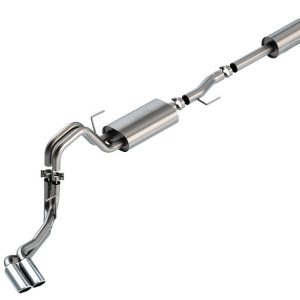Borla Exhaust System Kit, S-Type Cat Back System, T-304 Stainless Steel, With Muffler, 3 Inch to 2-1/4 Inch Pipe Diameter – 140880