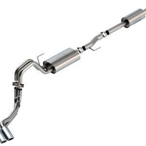Borla Exhaust System Kit, Atak ® Series Cat Back System, T-304 Stainless Steel, With Muffler, 3 Inch to 2-1/4 Inch Pipe Diameter – 140881