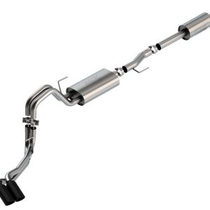 Borla Exhaust System Kit, Atak ® Series Cat Back System, T-304 Stainless Steel, With Muffler, 3 Inch to 2-1/4 Inch Pipe Diameter – 140881BC
