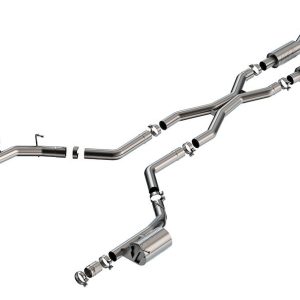 Borla Exhaust System Kit, Atak ® Series Cat Back System, T-304 Stainless Steel, With Muffler, 3 Inch Pipe Diameter – 140888