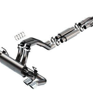 Borla Exhaust System Kit, Atak ® Series Cat Back System, T-304 Stainless Steel, With Muffler, 3 Inch to 2-3/4 Inch Pipe Diameter – 140893