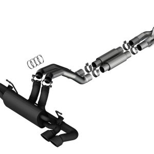 Borla Exhaust System Kit, Atak ® Series Cat Back System, T-304 Stainless Steel, With Muffler, 3 Inch to 2-3/4 Inch Pipe Diameter – 140893CB