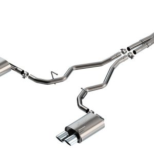 Borla Exhaust System Kit, Atak ® Series Cat Back System, T-304 Stainless Steel, With Mufflers, 2-1/4 Inch Pipe Diameter – 140894