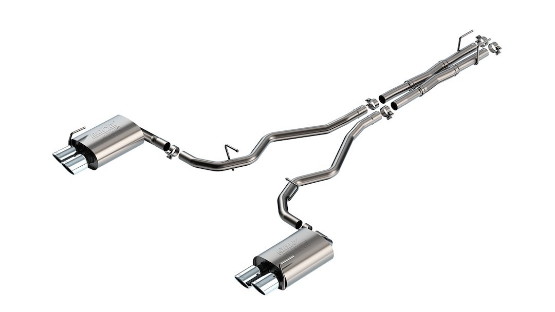 Borla Exhaust System Kit, Atak ® Series Cat Back System, T-304 Stainless Steel, With Mufflers, 2-1/4 Inch Pipe Diameter – 140894
