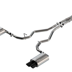Borla Exhaust System Kit, Atak ® Series Cat Back System, T-304 Stainless Steel, With Mufflers, 2-1/4 Inch Pipe Diameter – 140894BC