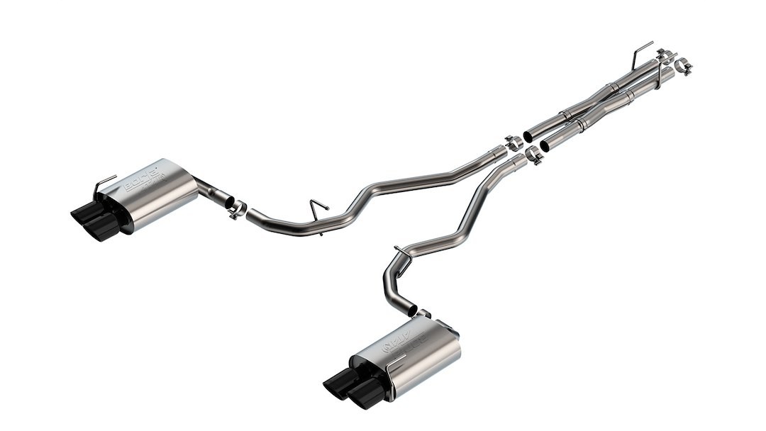 Borla Exhaust System Kit, Atak ® Series Cat Back System, T-304 Stainless Steel, With Mufflers, 2-1/4 Inch Pipe Diameter – 140894BC