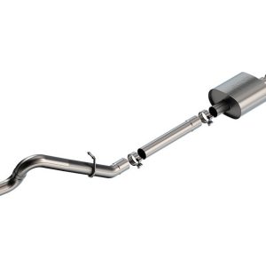 Borla Exhaust System Kit, S-Type Cat Back System, T-304 Stainless Steel, With Muffler, 2-3/4 Inch Pipe Diameter – 140898