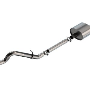 Borla Exhaust System Kit, S-Type Cat Back System, T-304 Stainless Steel, With Muffler, 2-3/4 Inch Pipe Diameter – 140902