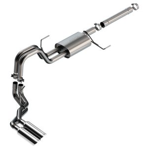 Borla Exhaust System Kit, S-Type Cat Back System, T-304 Stainless Steel, With Muffler, 3 Inch to 2-1/4 Inch Pipe Diameter – 140904