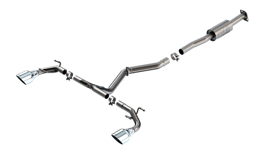Borla Exhaust System Kit, Atak ® Series Cat Back System, T-304 Stainless Steel, With Muffler, 2-1/2 Inch Pipe Diameter – 140910