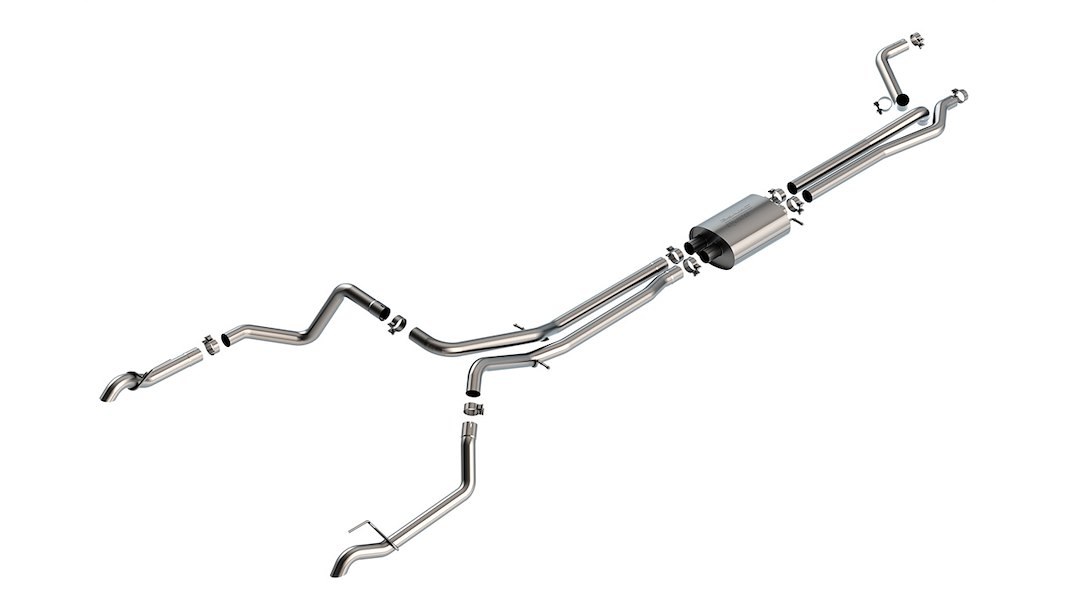 Borla Exhaust System Kit, S-Type Cat Back System, T-304 Stainless Steel, With Muffler, 2-3/4 Inch Diameter to 2-1/2 Inch Pipe Diameter – 140916