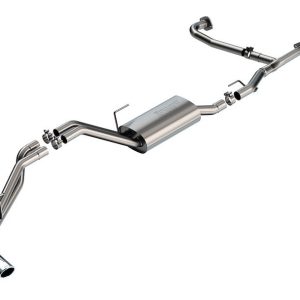 Borla Exhaust System Kit, S-Type Cat Back System, T-304 Stainless Steel, With Muffler, 2-1/2 to 2-1/4 Inch Pipe Diameter – 140919