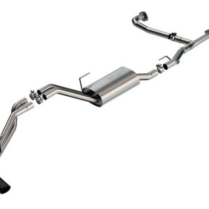 Borla Exhaust System Kit, S-Type Cat Back System, T-304 Stainless Steel, With Muffler, 2-1/2 to 2-1/4 Inch Pipe Diameter – 140919BC